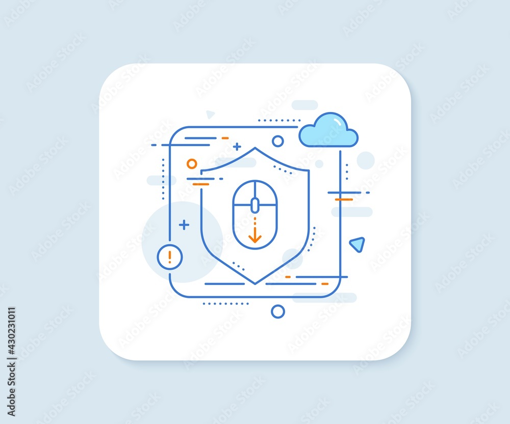 Aufkleber scroll down mouse line icon. abstract vector button. scrolling screen sign. swipe page. scroll down 