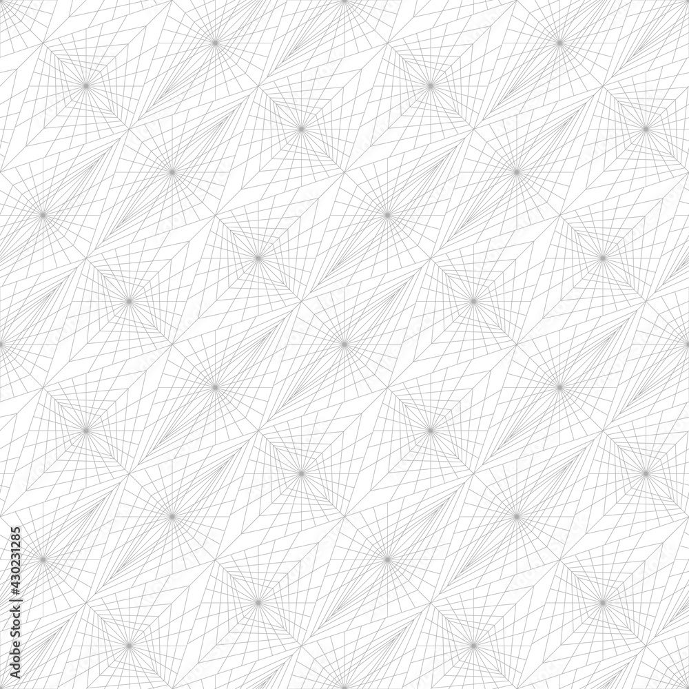 Poster monochrome gray pattern of fine lines and forms.