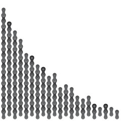 set of vector bicycle chain