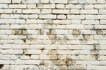 Texture of a brick wall with cracks and scratches which can be used as a background