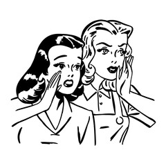 Woman scream pop art retro vector illustration. Masterpiece metaphor. Isolated image on white background. Comic book style imitation.