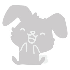 cartoon rabbit yawning