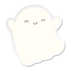 halloween ghost sticker