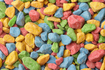 Colorful decorative gravel background