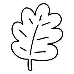 simple cartoon leaf
