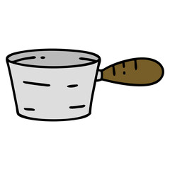 old metal cooking pan