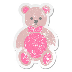 valentine gift teddy bear grunge sticker