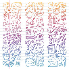 English course. E-learning, online education. English language