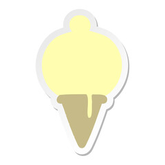 ice cream cone sticker