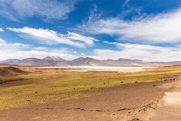 Tuyajto Lagoon in the Atacama Desert, Chile, South America.