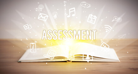 open book with business inscription