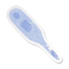 digital thermometer grunge sticker