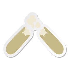 fresh baguette sticker