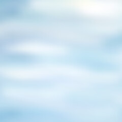 Vibrant blurred sea, sky clouds vector background