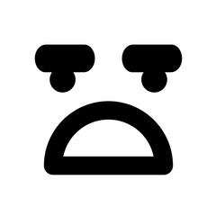 displeased face icon