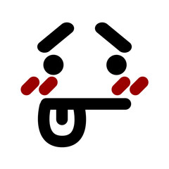 embarrassed face icon