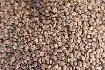 Raw coffee, coffee bean, delicious, caffeine, uncooked stock photo