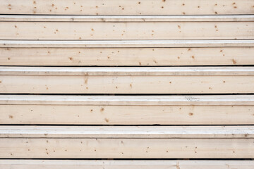 Obraz premium Wooden stairs of the new house.