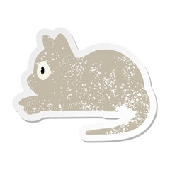 pet cat staring grunge sticker