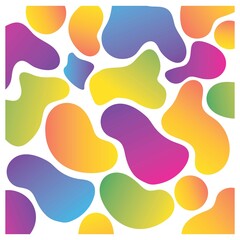 Colorful Abstract Background with liquid drops splash. Abstract free form colorful shapes background. Colorful gradations. Fluid shapes. Colorful Flow Shapes 