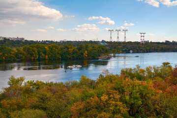 Dnieper river in autumn