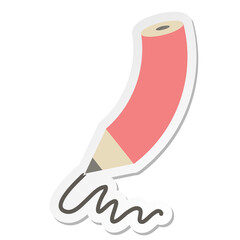 pencil writing sticker