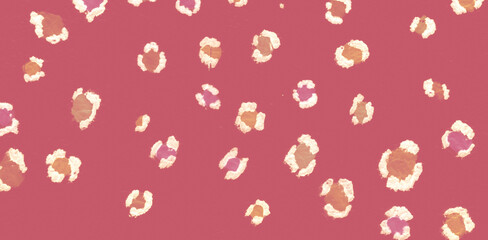 Leopard Watercolor Animal Skin. Wildlife Wine