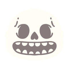 spooky halloween skull