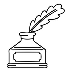 ink well and quill