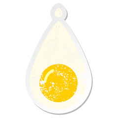egg yolk grunge sticker