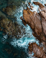 waterfall in the mountains
