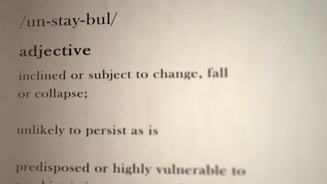 Unstable Definition