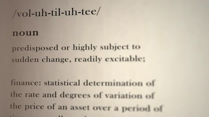 Volatility Definition