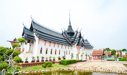 Sanphet Prasat Palace. Phra Si Sanphet Royal Palace in Ancient City of Samut Prakan in Thailand.