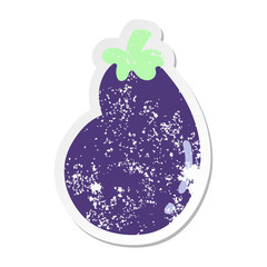 eggplant grunge sticker
