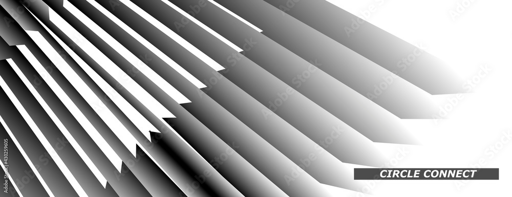 Poster vector 3d modern geometric pattern. creative wallpaper wave background
