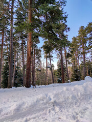 Winter view of Byala Cherkva region at Rhodopes Mountain, Bulgaria