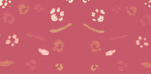 Leopard Watercolor Animal Skin. Effect Beige