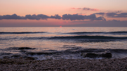 Fototapeta premium The Black Sea coast at Feodosia, Crimea. 