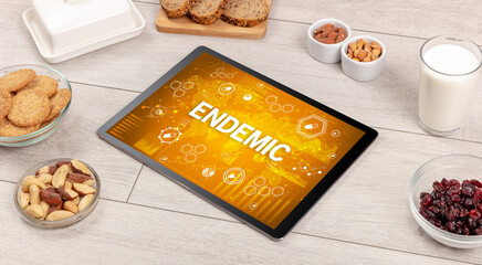 Healthy Tablet Pc compostion, immune system boost concept