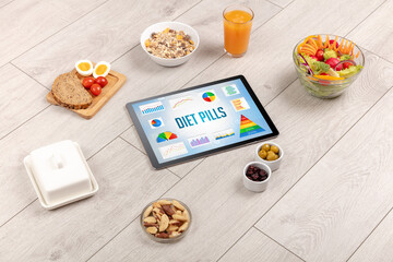 Organic food and tablet pc