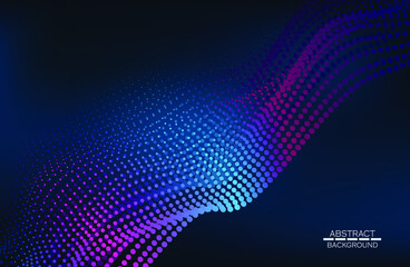Music abstract background blue. Equalizer for music, showing sound waves with music waves, music background equalizer concept. Vector illustration.