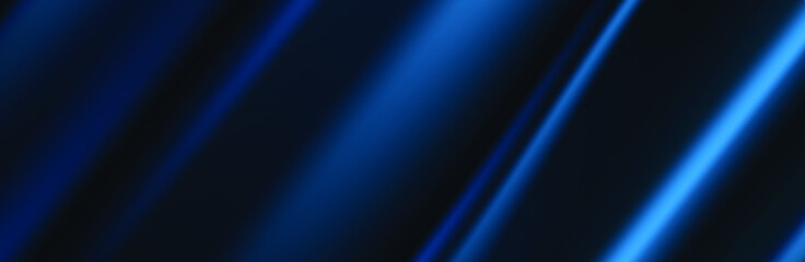 Dark blue silk fabric curtain background. Vector illustration.