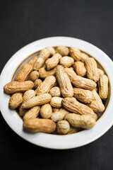 Dry Roasted Peanuts - plain, no salt, in-shell