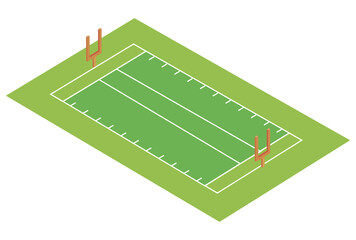 football field isometric