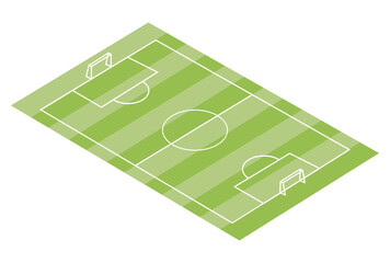 soccer field isometric © Jemastock
