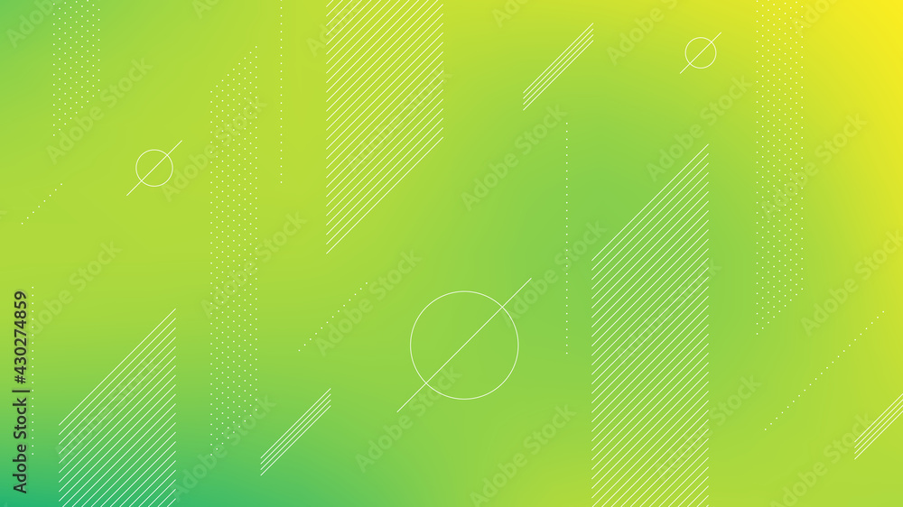 Poster abstract modern background with memphis element and blur effect for technology and futuristic theme.