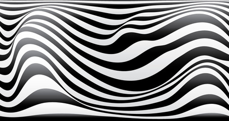 Modern wavy curve abstract presentation background