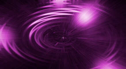 Abstraction in the form of lightning on a purple background.
