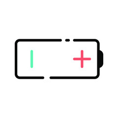 Obraz premium Battery. Single flat icon color e ditable
